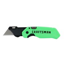 Faca utilitária dobrável CRAFTSMAN de alta visibilidade com 1 lâmina