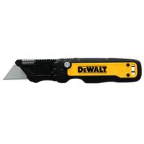 Faca Utilitária Dobrável DEWALT Push & Flip com Armazenamento de Lâminas