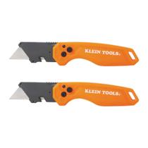 Faca utilitária dobrável Klein Tools 44313 com liberação lateral, pacote com 2 Faca utilitária dobrável Klein Tools 44313 com liberação lateral, pacote com 2