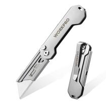 Faca utilitária dobrável WORKPRO EDC Mini Box Cutter com clipe