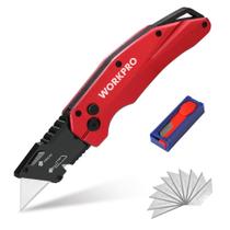 Faca utilitária dobrável WORKPRO Heavy Duty com 10 lâminas extras