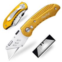 Faca utilitária Harita Heavy Duty com 5 lâminas SK5 amarela Faca utilitária Harita Heavy Duty com 5 lâminas SK5 amarela