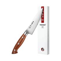 Faca Utilitária HEZHEN De 5,3 Polegadas Em Aço 1.4116 Com Cabo De Madeira Vermelha, Ferramentas De Faca Utilitária HEZHEN De 5,3 Polegadas Em Aço 1.4116 Com Cabo De Madeira Vermelha, Ferramentas De