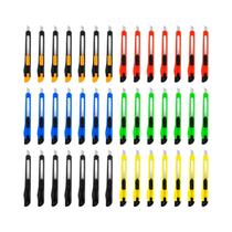 Faca Utilitária Retrátil Com Lâmina Snap-Off De 9MM, Auto-Bloqueio, Pacote Com 42, 30, 18, 10