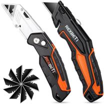 Faca utilitária REXBETI SK5 Heavy Duty Retrátil, Pacote com 2 Faca utilitária REXBETI SK5 Heavy Duty Retrátil, Pacote com 2