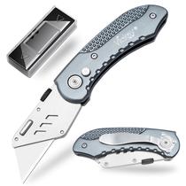 Faca utilitária Vickay Folding com lâminas pesadas SK5 cinza