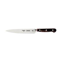 Faca Utility Tramontina Century Wood Aço Inox Cabo de Madeira Tratada Castanho 6pol