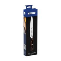 Faca Utility Tramontina Century Wood Com Lâmina Em Aço Inox E Cabo De Madeira Tratada Castanho Faca Utility Tramontina Century Wood Com Lâmina Em Aço Inox E Cabo De Madeira Tratada Castanho