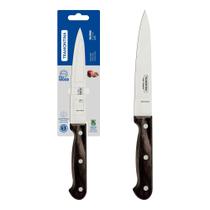 Faca Utility Tramontina Polywood Cabo de Madeira Castanho 6" Tratada