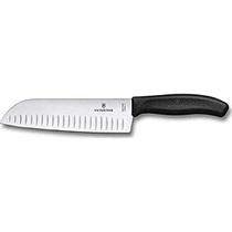 Faca Victorinox Fibrox Santoku 18 cm com borda Granton