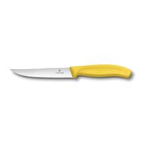 Faca Victorinox Swiss Classic - Serrilhada - 12 Cm - Amarela