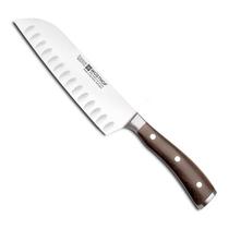 Faca Wüsthof Santoku com Sulcos Ikon Blackwood 7" 4976/17