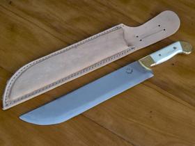 Facão Bruto Aço Inox 420c 12 Pol Cabo Osso Bovino Com Bainha Facão Bruto Aço Inox 420c 12 Pol Cabo Osso Bovino Com Bainha