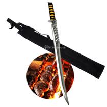 Facão Full Tang 70cm Aço Inox com Bainha e Mini Lanterna Inclusa SLKK09