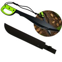 Facão Machete 61cm com Lâmina 44cm Aço Inox e Bainha de Nylon Cabo Emborrachado SLKK52
