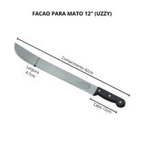 Facão Para Mato Cabo Plastico - Uzzy Facão Para Mato Cabo Plastico - Uzzy