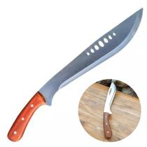 Facão Rambo Tatico Militar Aço Afiado 51cm Cabo Madeira