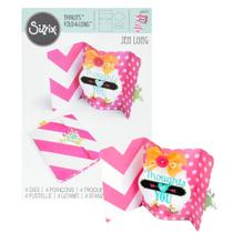 Facas de Corte Cartão Com Dobra Sizzix Thinlits Fold-a-long Jen Long 660375