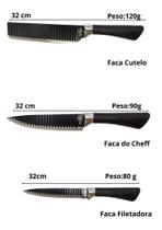 Facas De Cozinha Topchef - Jogo 6 Peças
