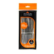 Facas Descartáveis Linha Premium Silver Plastic 10 Unidades Facas Descartáveis Linha Premium Silver Plastic 10 Unidades