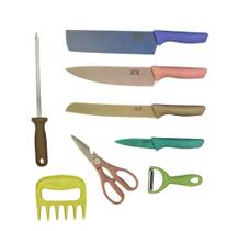 Facas Em Inóx Profissional Luxo Pra Churrasco Cozinha Cores Facas Em Inóx Profissional Luxo Pra Churrasco Cozinha Cores