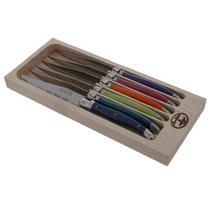 Facas para bife Jean Dubost Laguiole Paris em aço inoxidável x6 Facas para bife Jean Dubost Laguiole Paris em aço inoxidável x6
