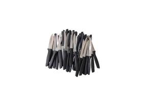 Facas para Carne Martinazzo Lamina Inox Cabo Preto 100 Peças Facas para Carne Martinazzo Lamina Inox Cabo Preto 100 Peças