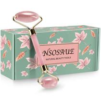 Face Roller NSOSAUE Natural Rose Quartz para cuidados com a pele do rosto Face Roller NSOSAUE Natural Rose Quartz para cuidados com a pele do rosto