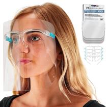 Face Shields TCP Global Salon World Safety com 4 óculos Face Shields TCP Global Salon World Safety com 4 óculos