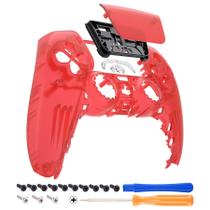 Faceplate Shell ExtremeRate Clear Red para controlador PS5 BDM