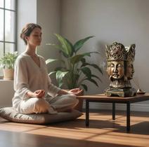 Faces Múltiplas De Buda Hindu Yoga 27 Cm Grande Linda Peça