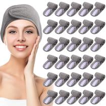 Facial Spa Headband Hoteam, pacote com 30 poliéster, ajustável, cinza Facial Spa Headband Hoteam, pacote com 30 poliéster, ajustável, cinza