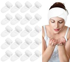 Facial Spa Headband Tergy, 20 peças de tecido felpudo para maquiagem facial Facial Spa Headband Tergy, 20 peças de tecido felpudo para maquiagem facial