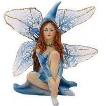 Fada azul sentada com Chapéu 11 cm Fada azul sentada com Chapéu 11 cm
