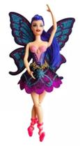 Fada Boneca Bailarina Grande 30cm Asas Glitter Brinquedo Infantil Menina Fada Boneca Bailarina Grande 30cm Asas Glitter Brinquedo Infantil Menina