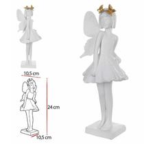 FADA ZOE BRANCO DOURADO - 24cm