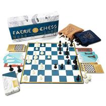 Faerie Chess - Jogue xadrez clássico com novas peças - Redescubra o jogo de tabuleiro da estratégia familiar - 32 peças tradicionais de xadrez para iniciantes, 28 peças personalizadas com novas regras para jogo avançado
