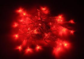 Fairy Light String Karlling operado por bateria 40 LED vermelho