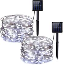 Fairy Lights 20m/65.6ft 200LEDs String Lights Luzes de corda de fio de cobre à prova d'água IP65 alimentadas por energia solar para festa, quarto, casamento, interior, exterior (pacote com 2 brancos) Fairy Lights 20m/65.6ft 200LEDs String Lights Luzes de corda de fio de cobre à prova d'água IP65 alimentadas por energia solar para festa, quarto, casamento, interior, exterior (pacote com 2 brancos)