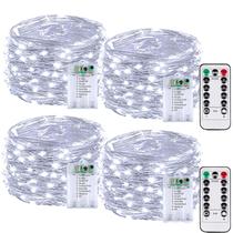 Fairy Lights BOSSERN 60LED, 20m, operado por bateria, pacote com 4 Fairy Lights BOSSERN 60LED, 20m, operado por bateria, pacote com 4