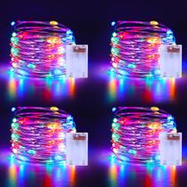 Fairy Lights echosari Christmas Multicolor, 50 LEDs, 5 m, pacote com 4