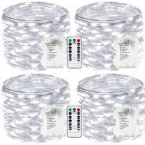 Fairy Lights EXF, operado por bateria, 33 m, 100 LED, pacote com 4 unidades, Cool White