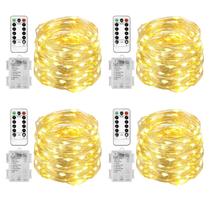Fairy Lights Homemory 20m 60 LED com controle remoto de 8 modos, pacote com 4