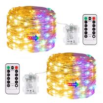 Fairy Lights JMEXSUSS Color Change 200 LED 20m, pacote com 2
