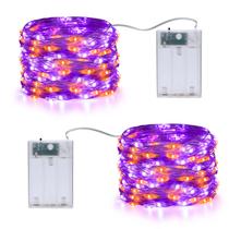 Fairy Lights Joomer Orange Purple 5m 50LED 2 modos, pacote com 2 modos