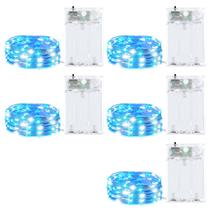 Fairy Lights Minetom 20 LED operado por bateria 2m azul branco x5 Fairy Lights Minetom 20 LED operado por bateria 2m azul branco x5