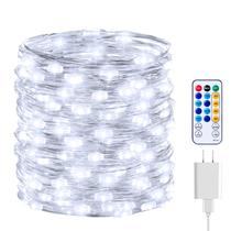Fairy Lights Minetom 66 pés 200 LED branco puro com controle remoto