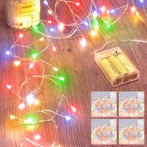 Fairy Lights Minetom, pacote com 4, 1,5 m, 60 LED multicolorido