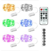 Fairy Lights SINAMER Multicolor 20 LEDs de 2 m alimentado por bateria Fairy Lights SINAMER Multicolor 20 LEDs de 2 m alimentado por bateria