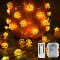 Fairy Lights suddus 3D Pumpkin 12,8 pés 40 LED com controle remoto laranja Fairy Lights suddus 3D Pumpkin 12,8 pés 40 LED com controle remoto laranja